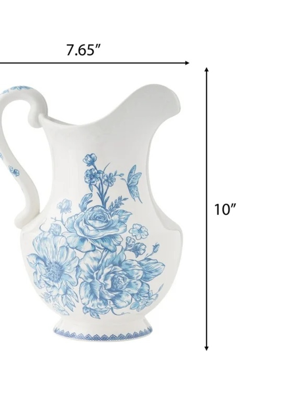 🩷 New Pioneer Woman Blue Agatha Stoneware Ice Tea/Water Pitcher - Picture 6 of 10